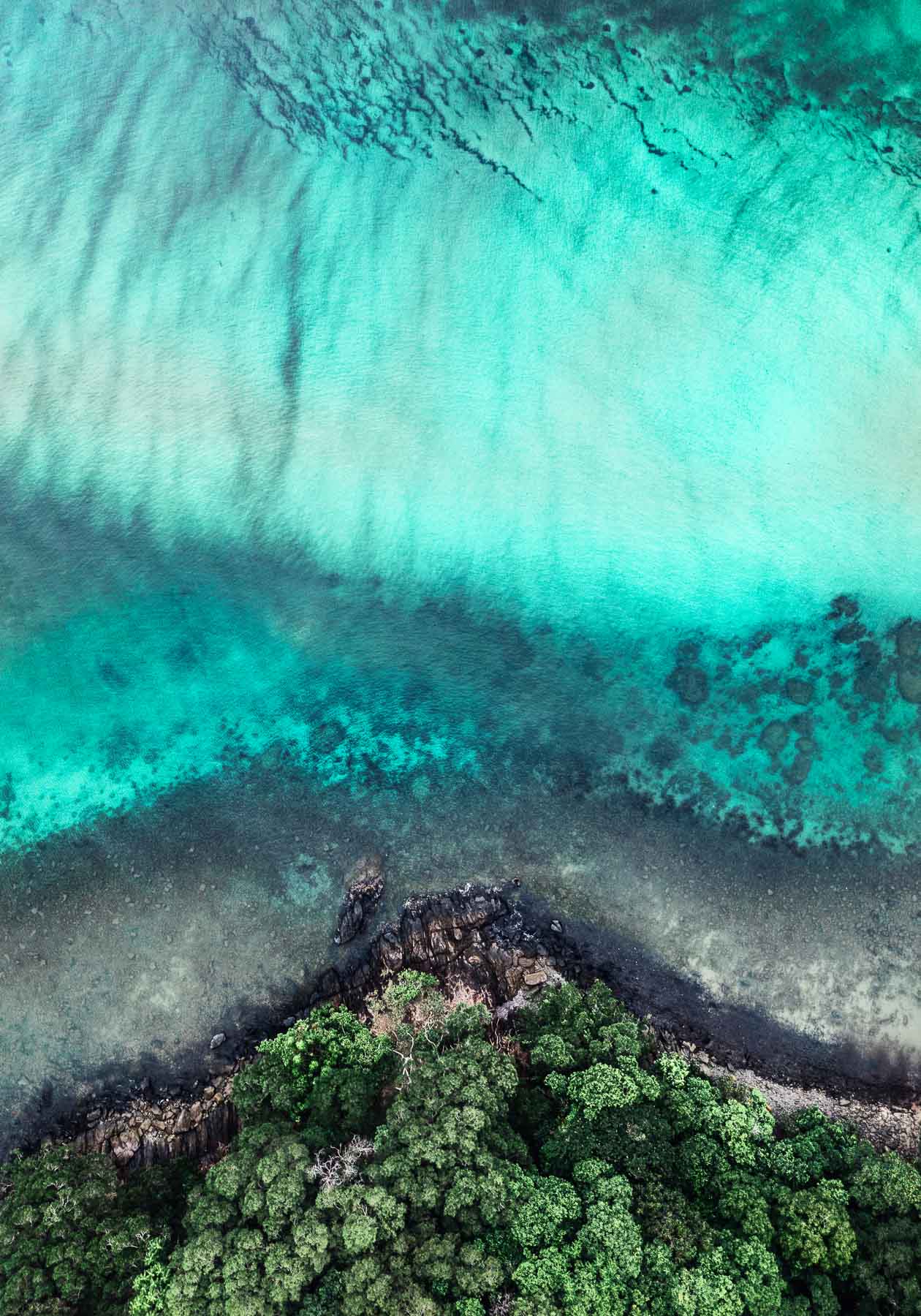 dont dream its over cape tribulation aerial abstract art
