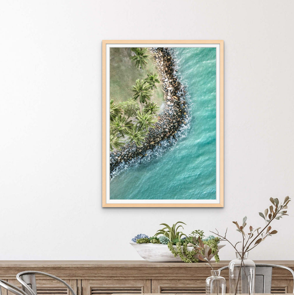 framed paper print wall art hanging in home