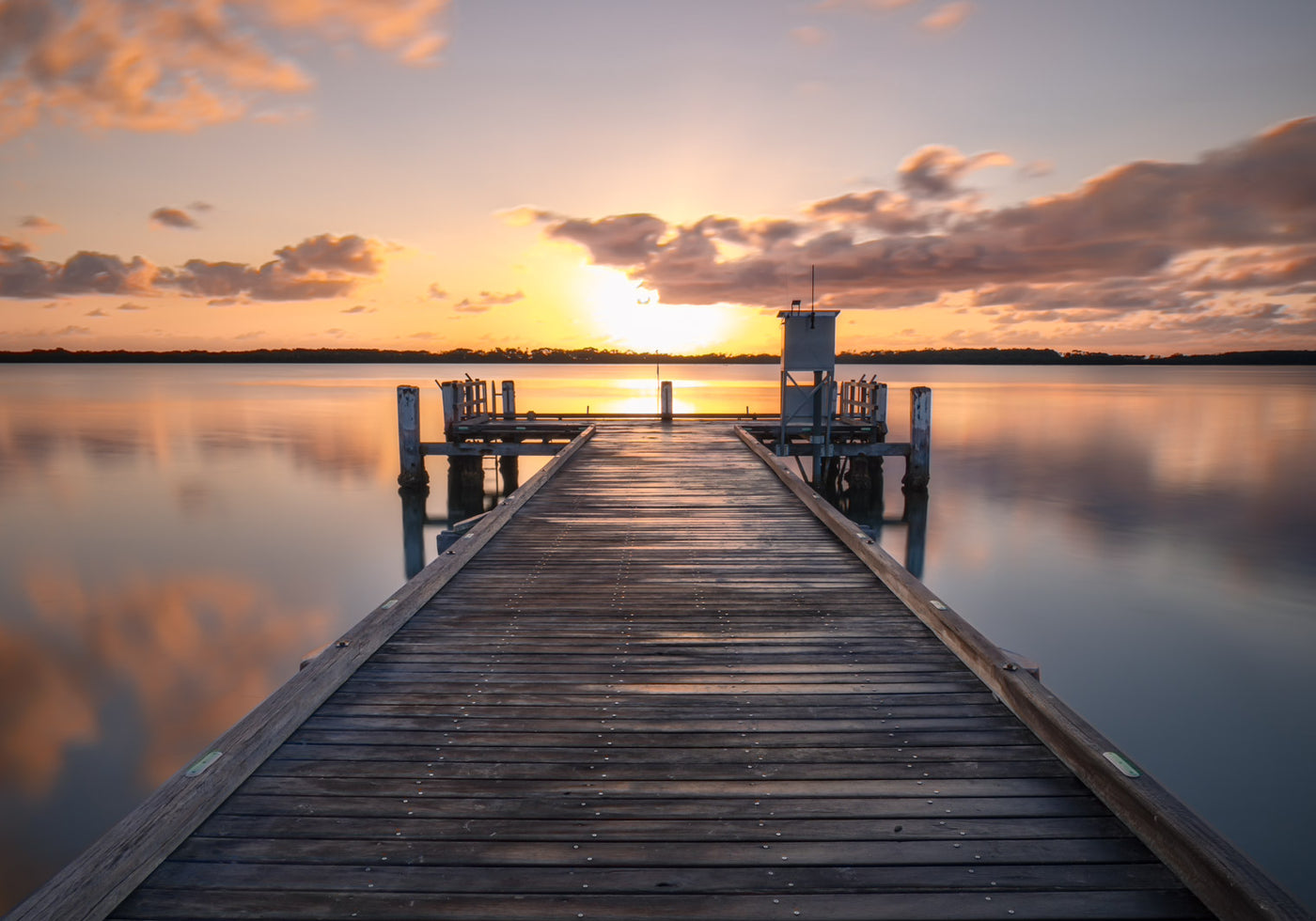 sunrise long exposure jetty australian landscape photograph