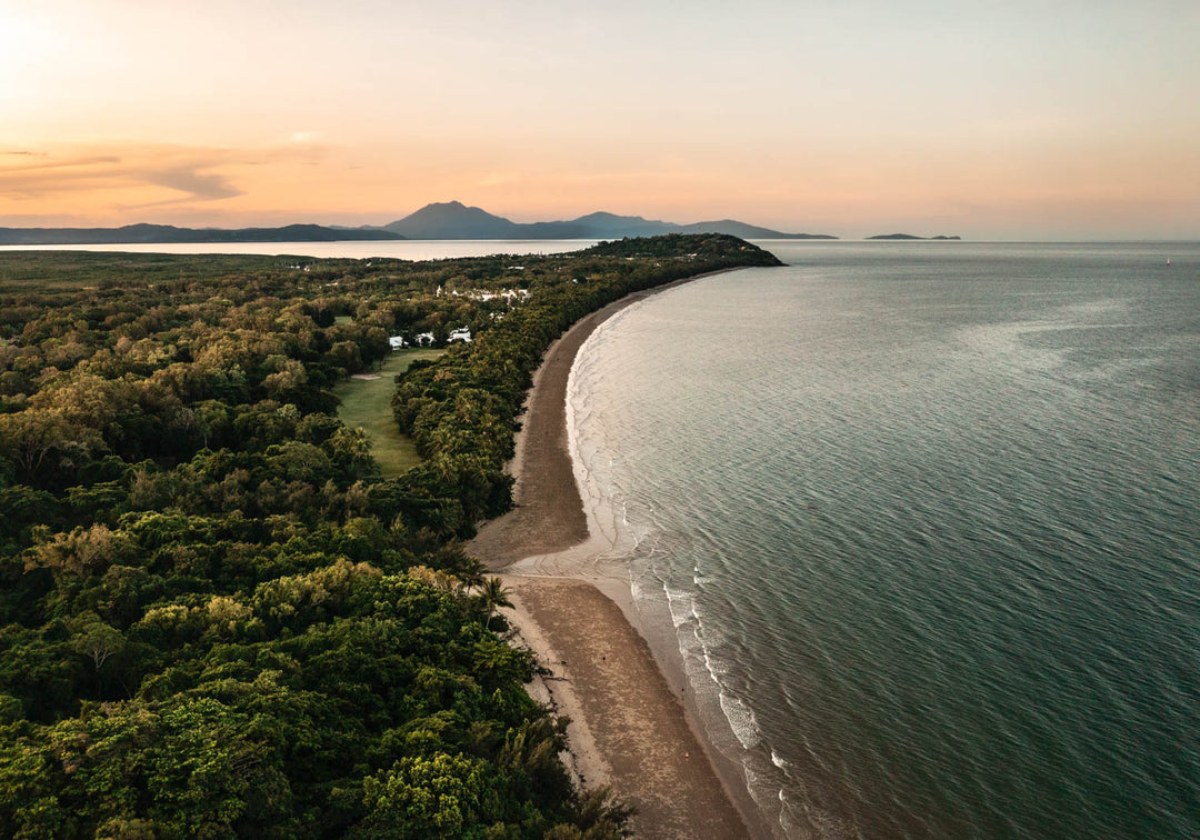 Four Mile Beach Port Douglas Sunset from the air